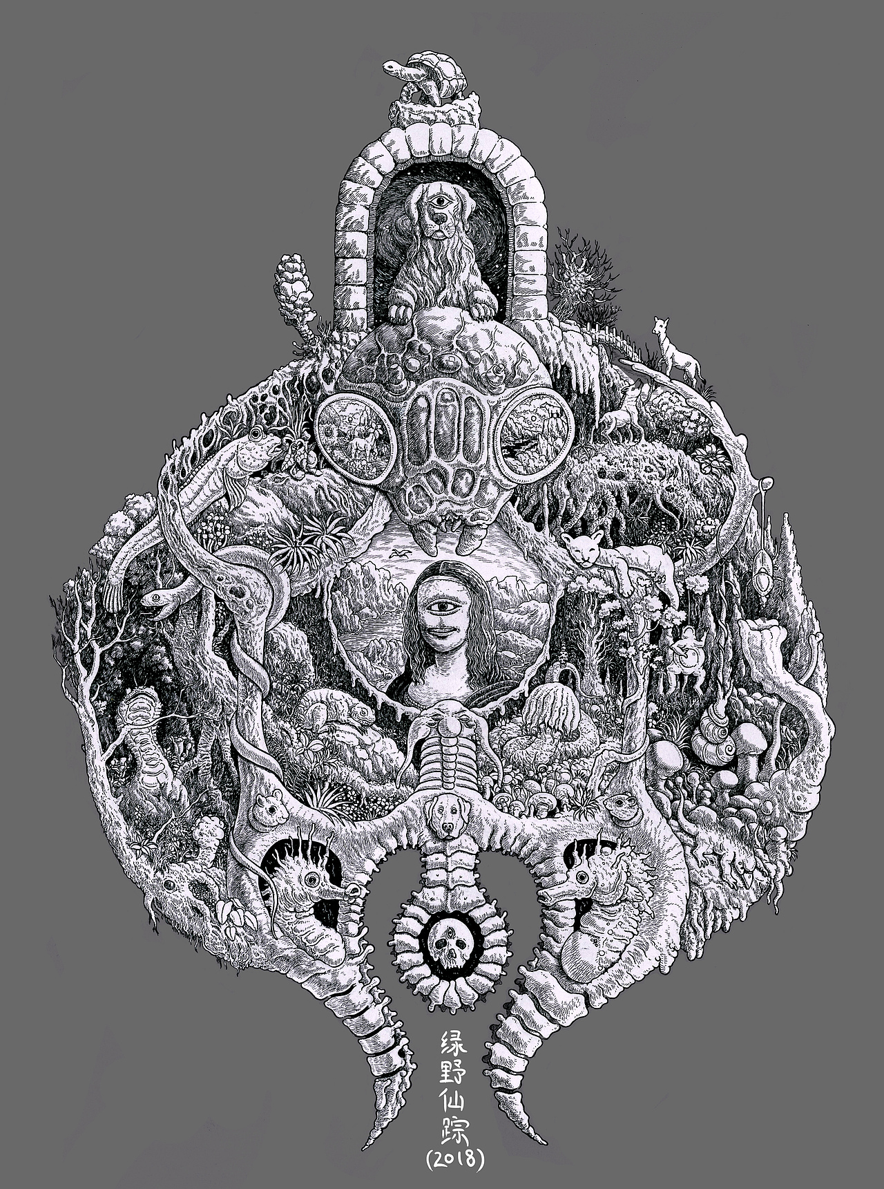 怪诞集——独眼蒙娜丽莎的微笑（图ZMTIzMzE0MTky） - 创作习作 - 站酷设计师绿野仙踪WYT原创素材 - 站酷ZCOOL