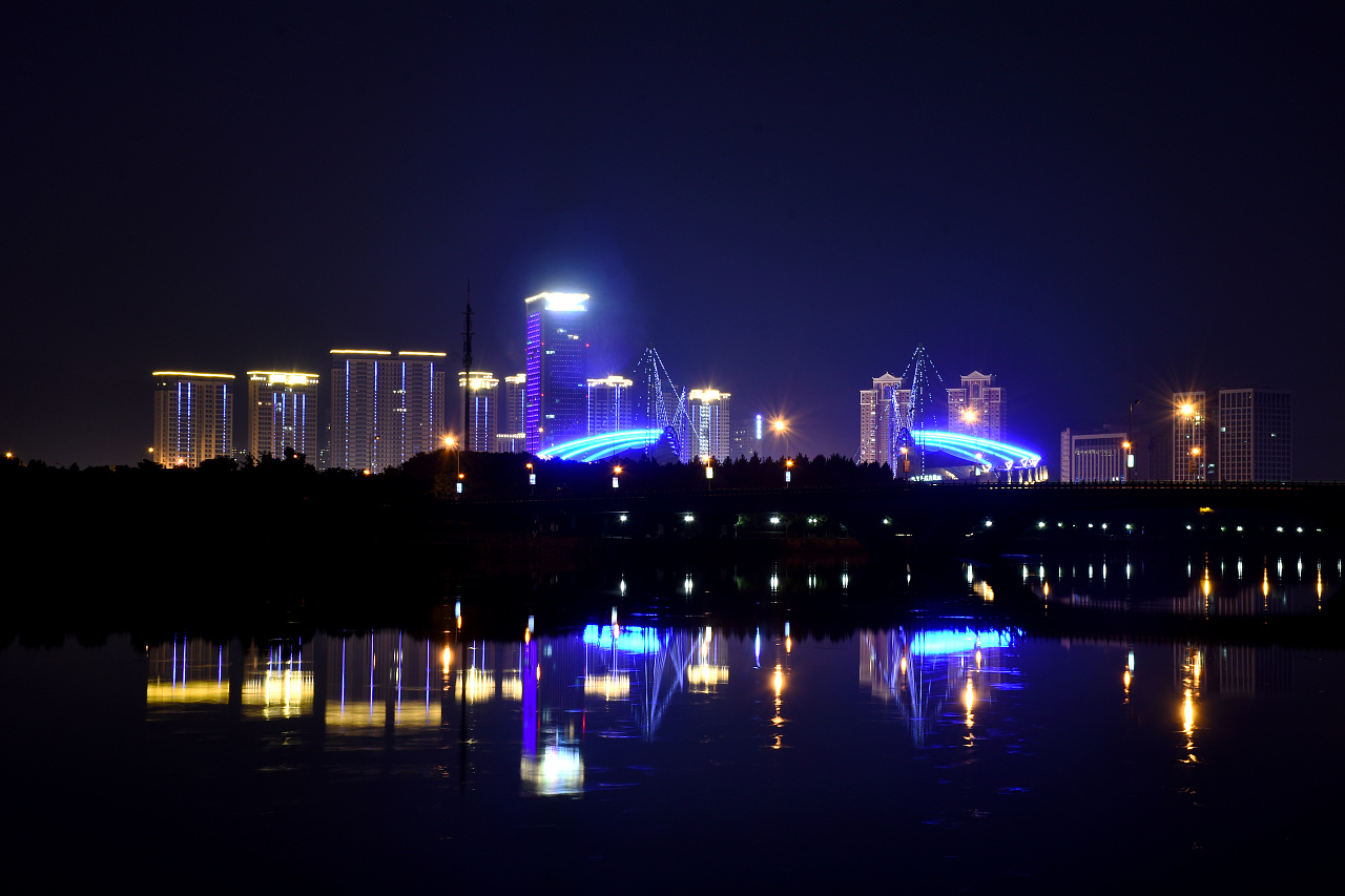 义乌城市夜景|摄影|风光|虞文彬 - 原创作品 - 站酷 (ZCOOL)