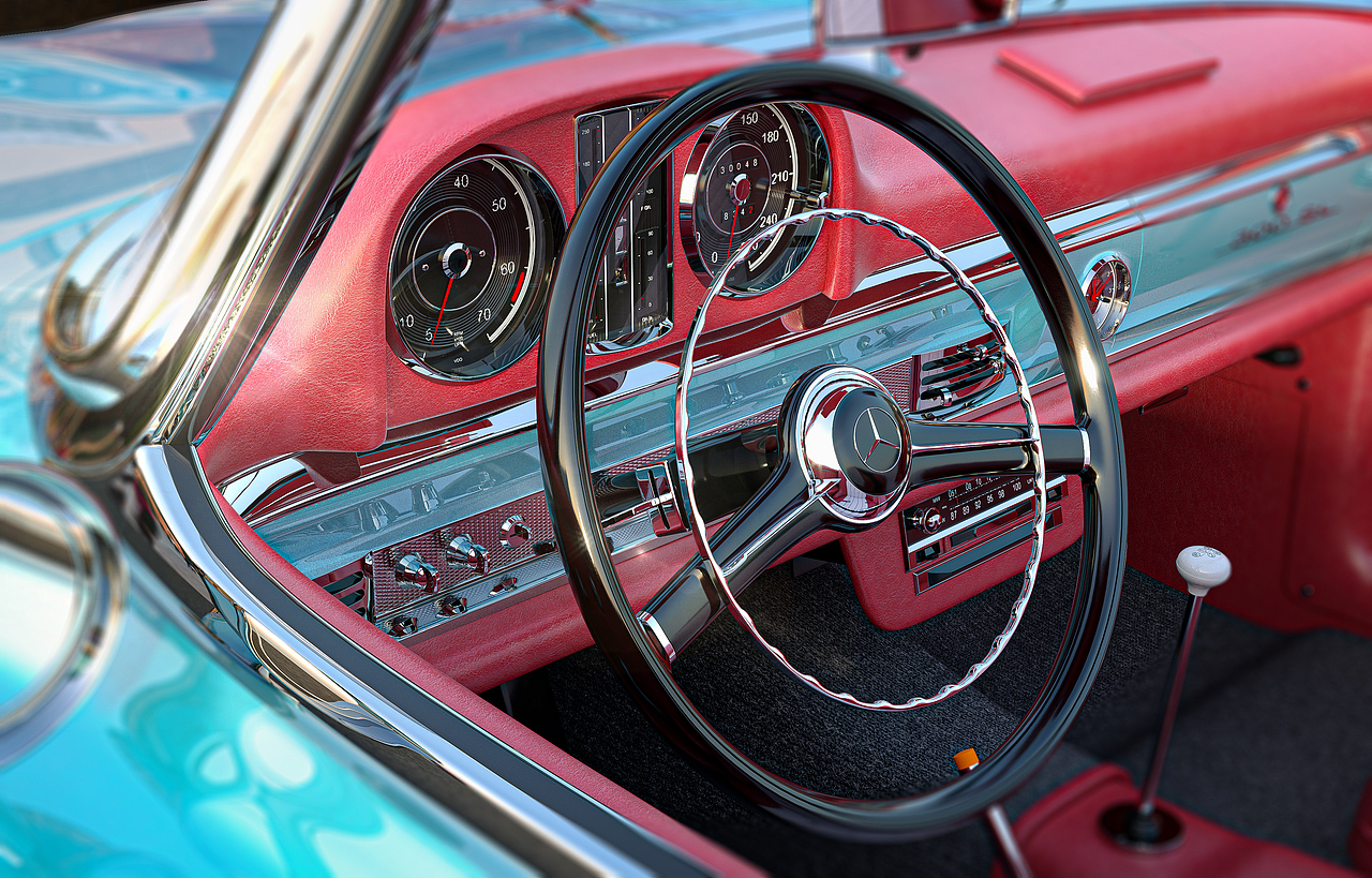 Sideboard & Model car