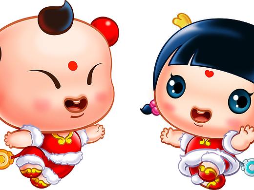 招财童子春节素材集合