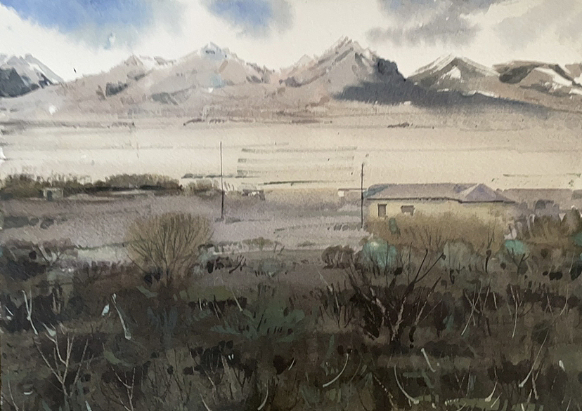 塔什库尔干风景（图ZMzI3ODk0NjQw） - 绘画 - 站酷设计师Hi_Fanqi原创素材 - 站酷ZCOOL