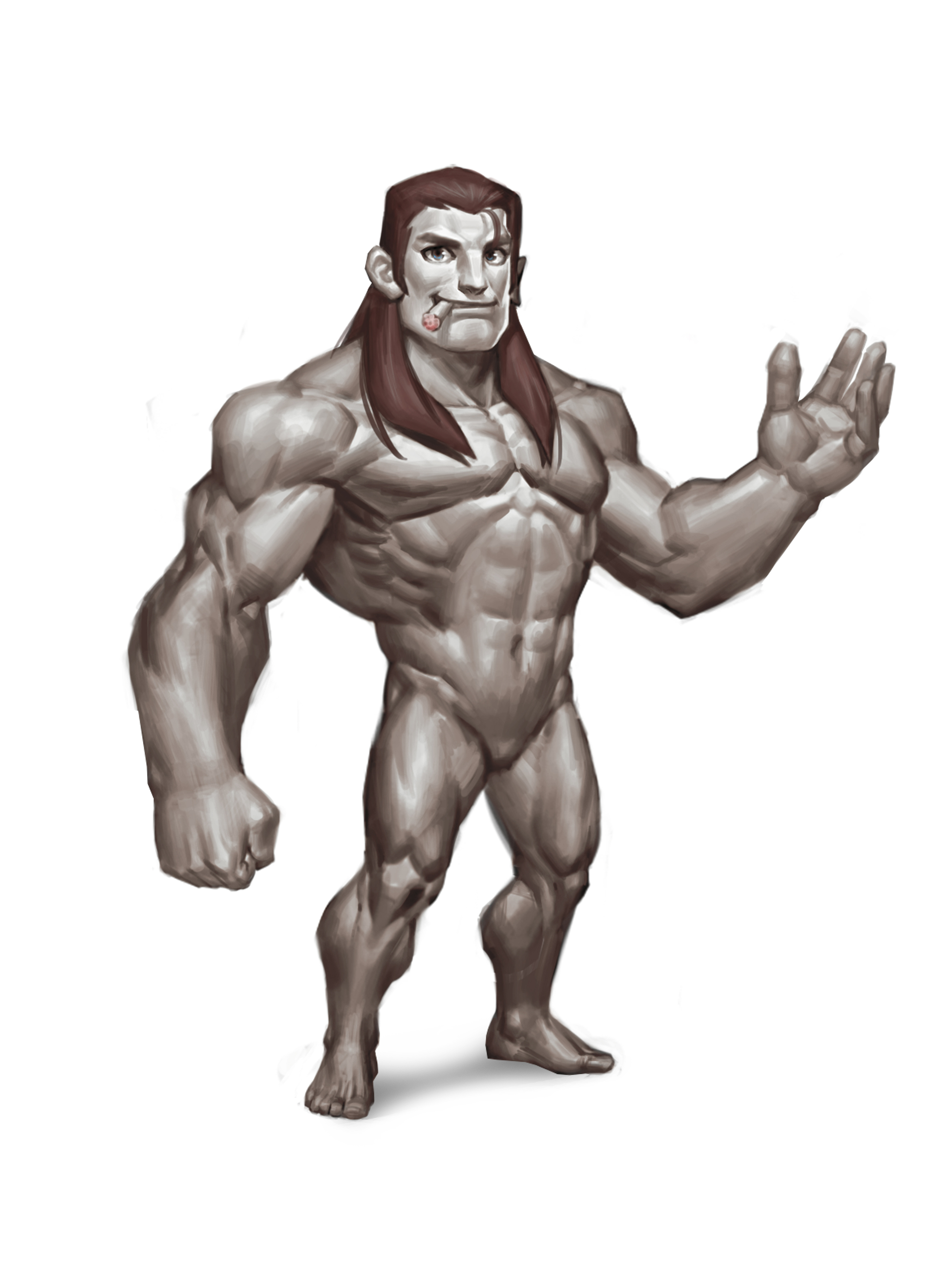 男人体练习|插画|游戏原画|香蕉君cg - 原创作品 - 站酷 (zcool)