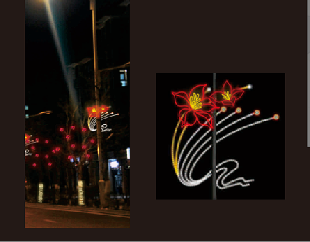 春节路灯杆美化气氛装饰文旅造型灯世博光电厂家