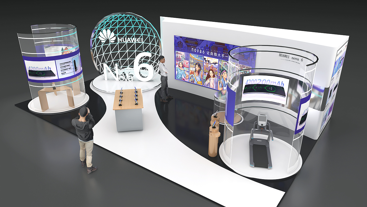 华为nova6展台