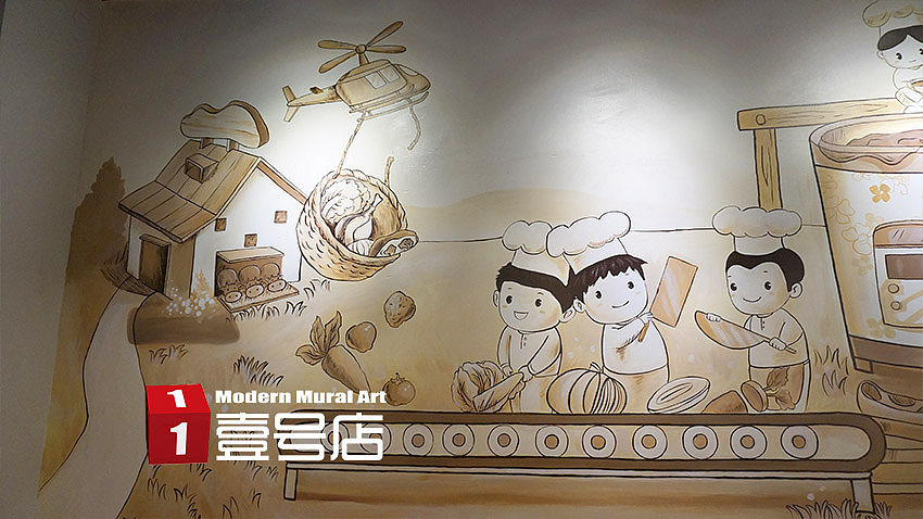 【吉亨面馆】|插画|新锐潮流插画|上海手绘墙一号店 - 原创作品