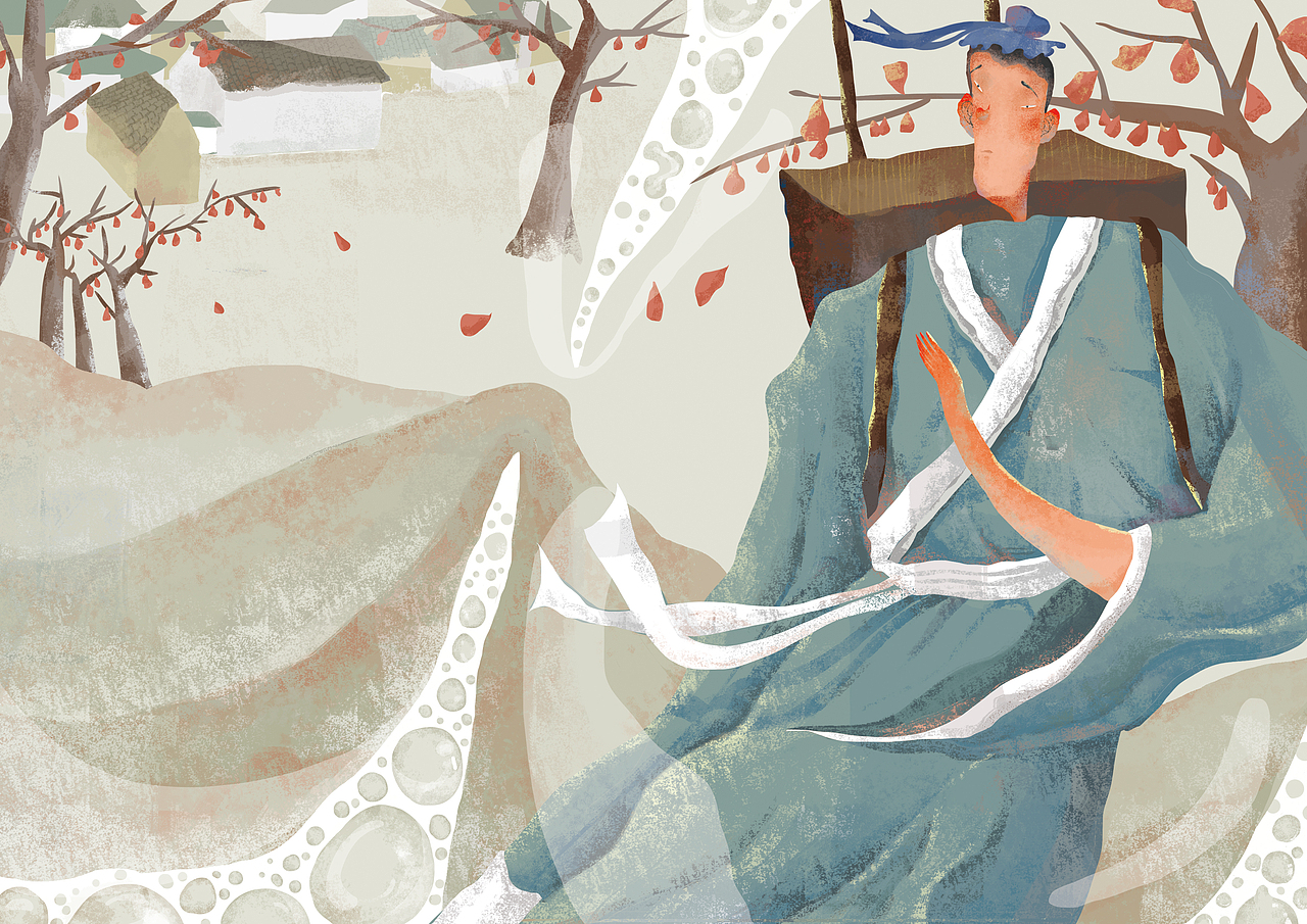 习作《回乡偶书》插图