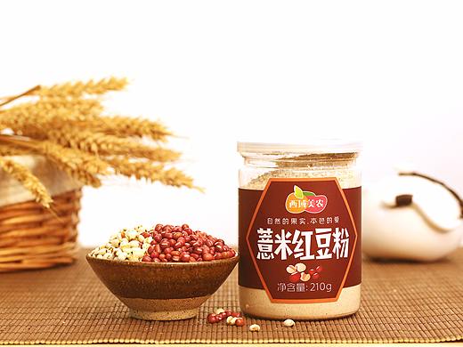 红豆薏米粉摄影