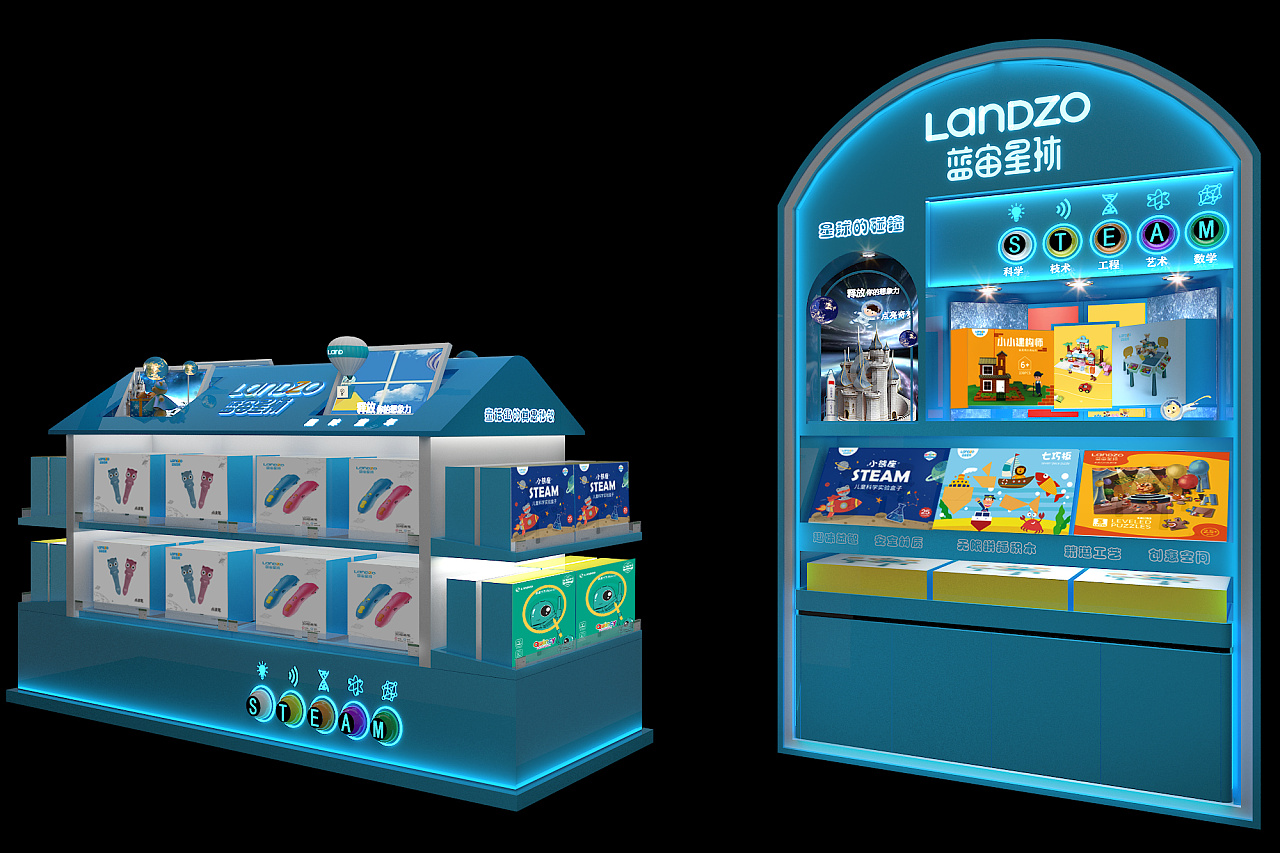 儿童形象柜展示|空间|展陈设计|英子20 - 原创作品 - 站酷 (zcool)