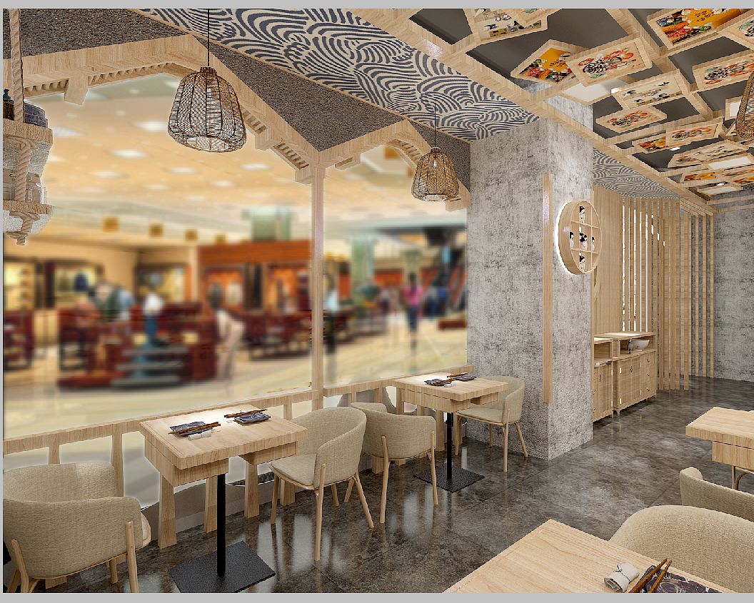 【再作/空间设计】北京"尚水长廊"日料店