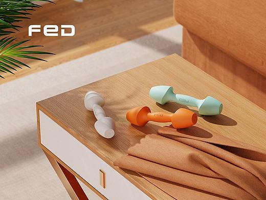 小米有品-波浪哑铃产品设计详情视觉呈现
