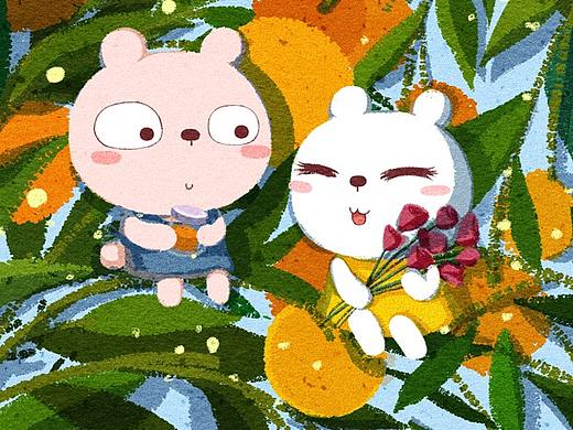 绘本—橙子与鲜花