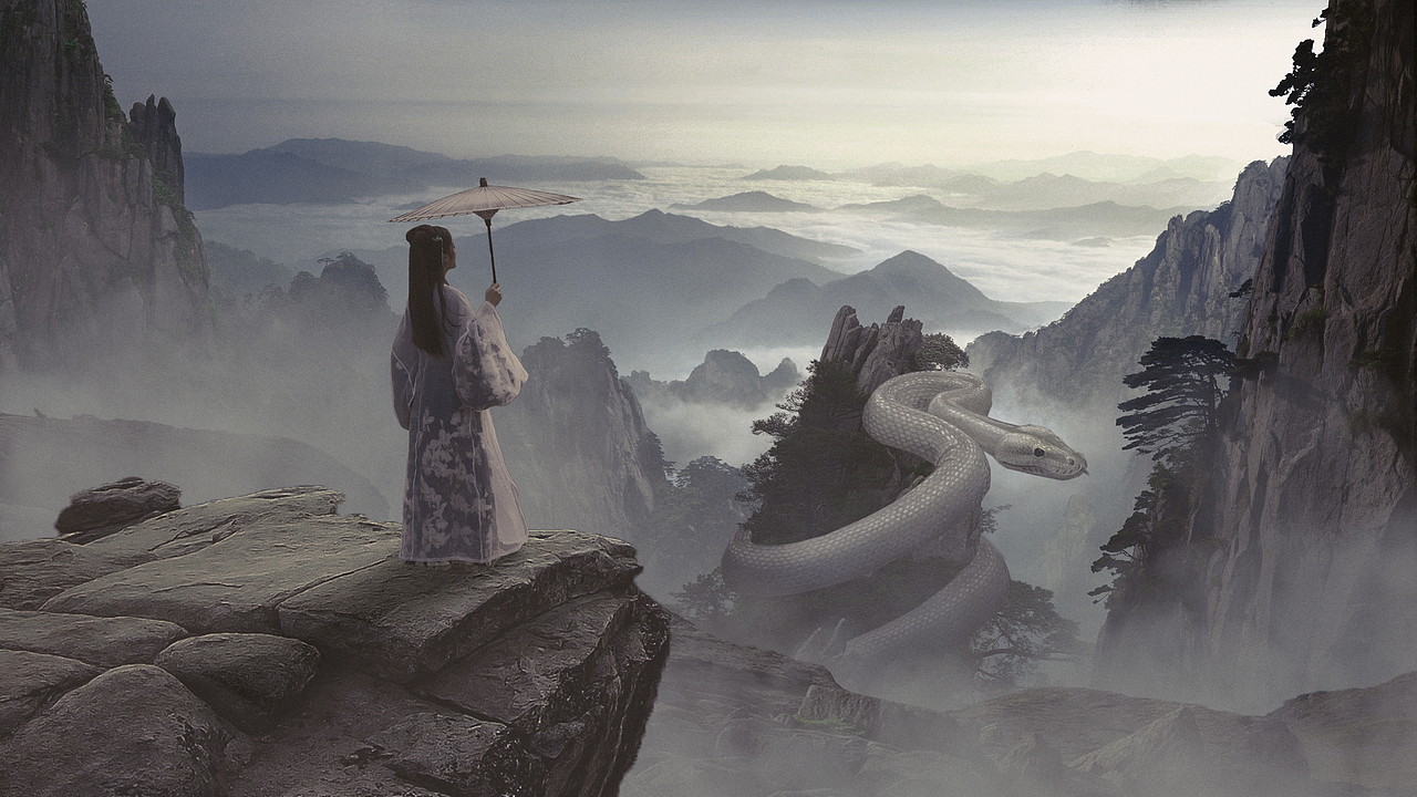 白蛇（图ZMjE2NDMyNzA4） - 人像摄影 - 站酷设计师浅溪先生原创素材 - 站酷ZCOOL