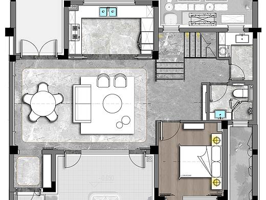 新中式合院样板房2