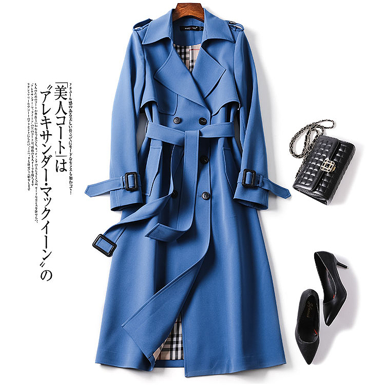 风衣的飘逸感和曲线感