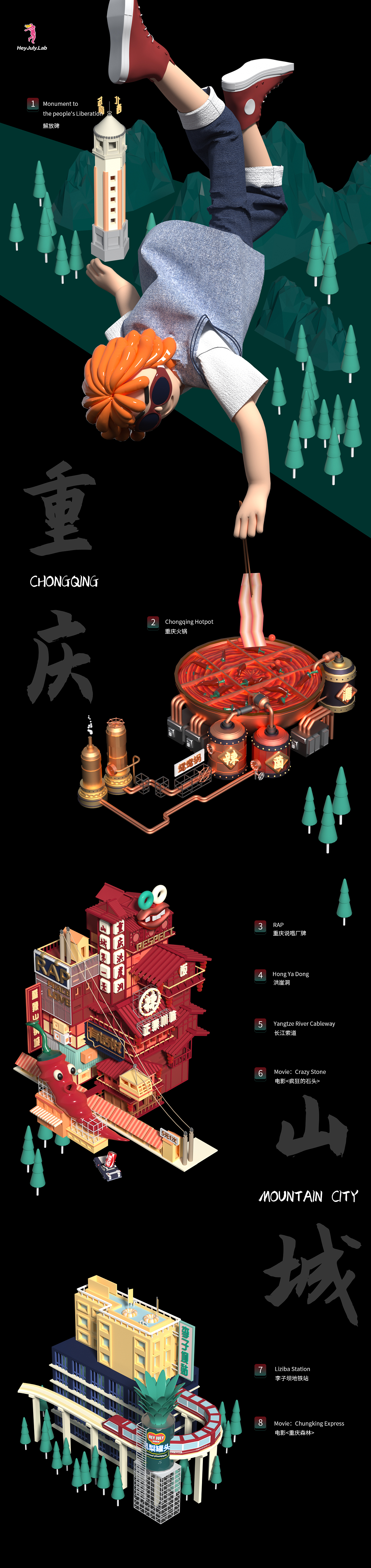 虚拟城市第二波（上海北京西安武汉重庆）（图ZMjMzNTg1NzA4） - 品牌 - 站酷设计师GC高超原创素材 - 站酷ZCOOL