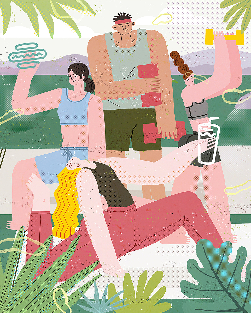 布林插画×美国Shake Shack（图ZMTc4ODUyNTA0） - 商业插画 - 站酷设计师布林Brin原创素材 - 站酷ZCOOL