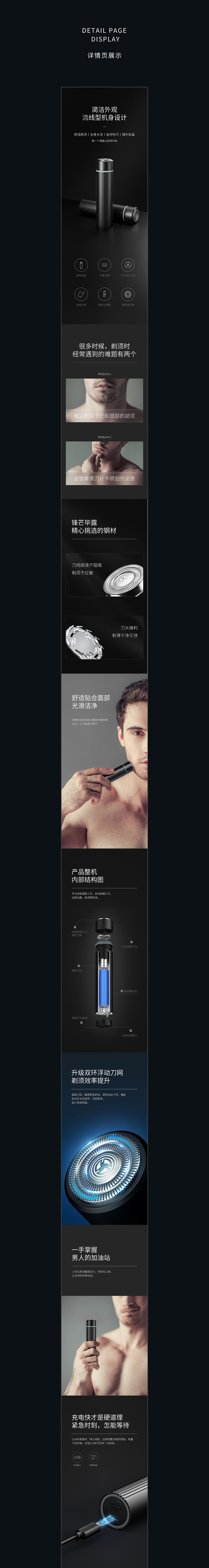 剃须刀 详情页×3（图ZMjg0NTM2Mzgw） - 电商 - 站酷设计师shunK原创素材 - 站酷ZCOOL