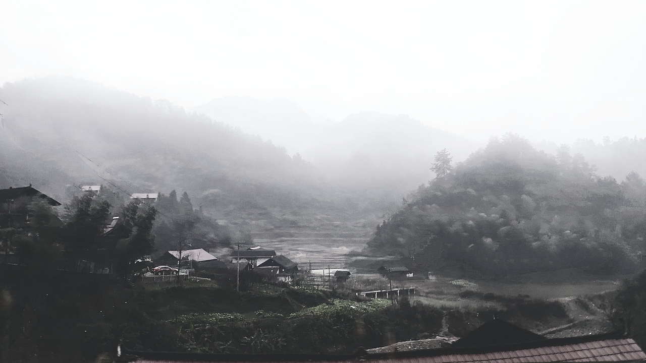 沿途景色,赋诗一首。