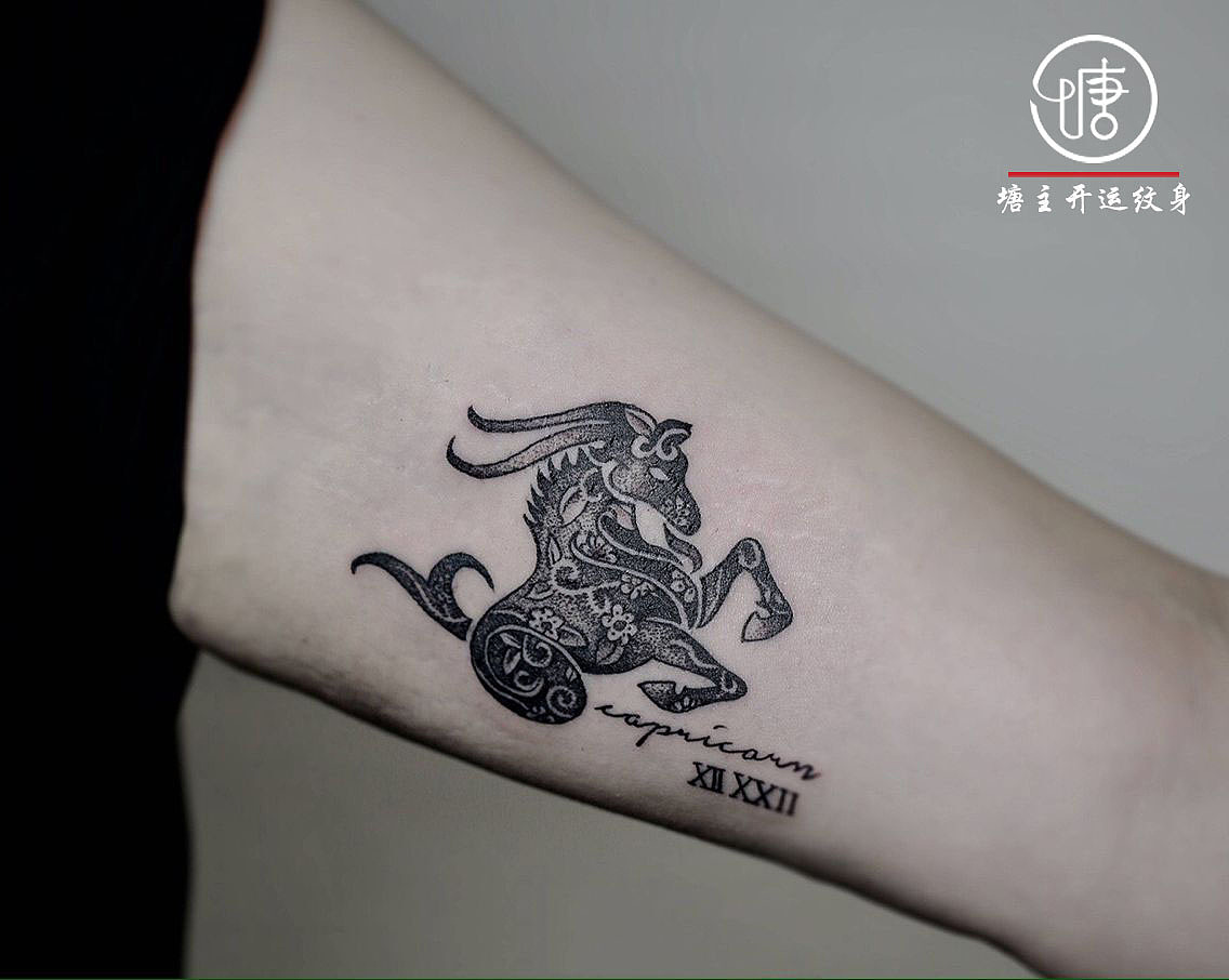 星座纹身、白羊座纹身、小图纹身、线条纹身、小清新纹身、个性纹身图案、塘主开运纹身