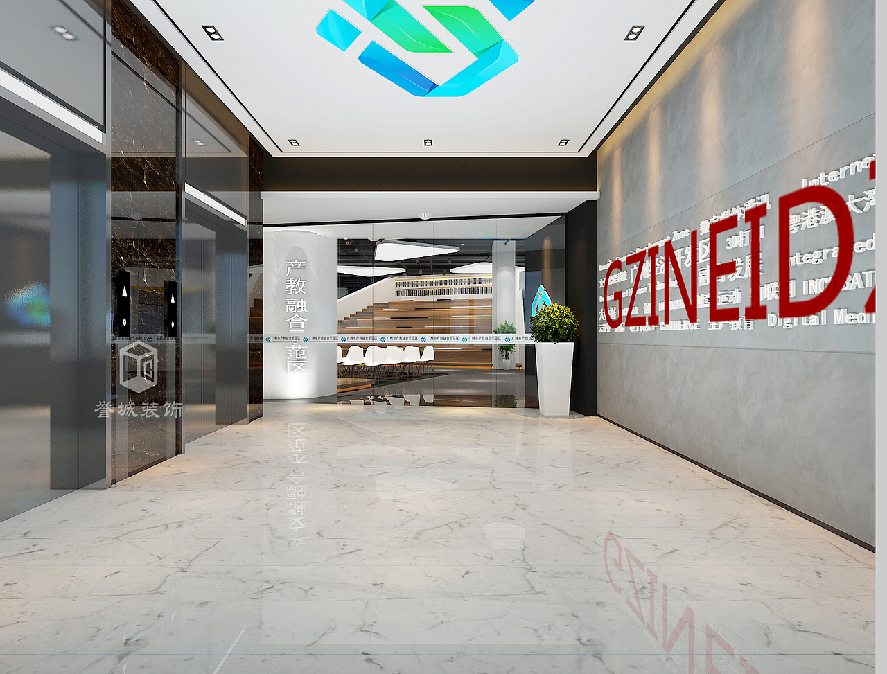 办公室设计(承接室内施工图效果图制作)