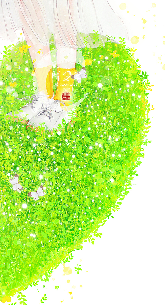 青是受伤 春是成长（图ZMTYzMzcyODM2） - 商业插画 - 站酷设计师陈叉子原创素材 - 站酷ZCOOL