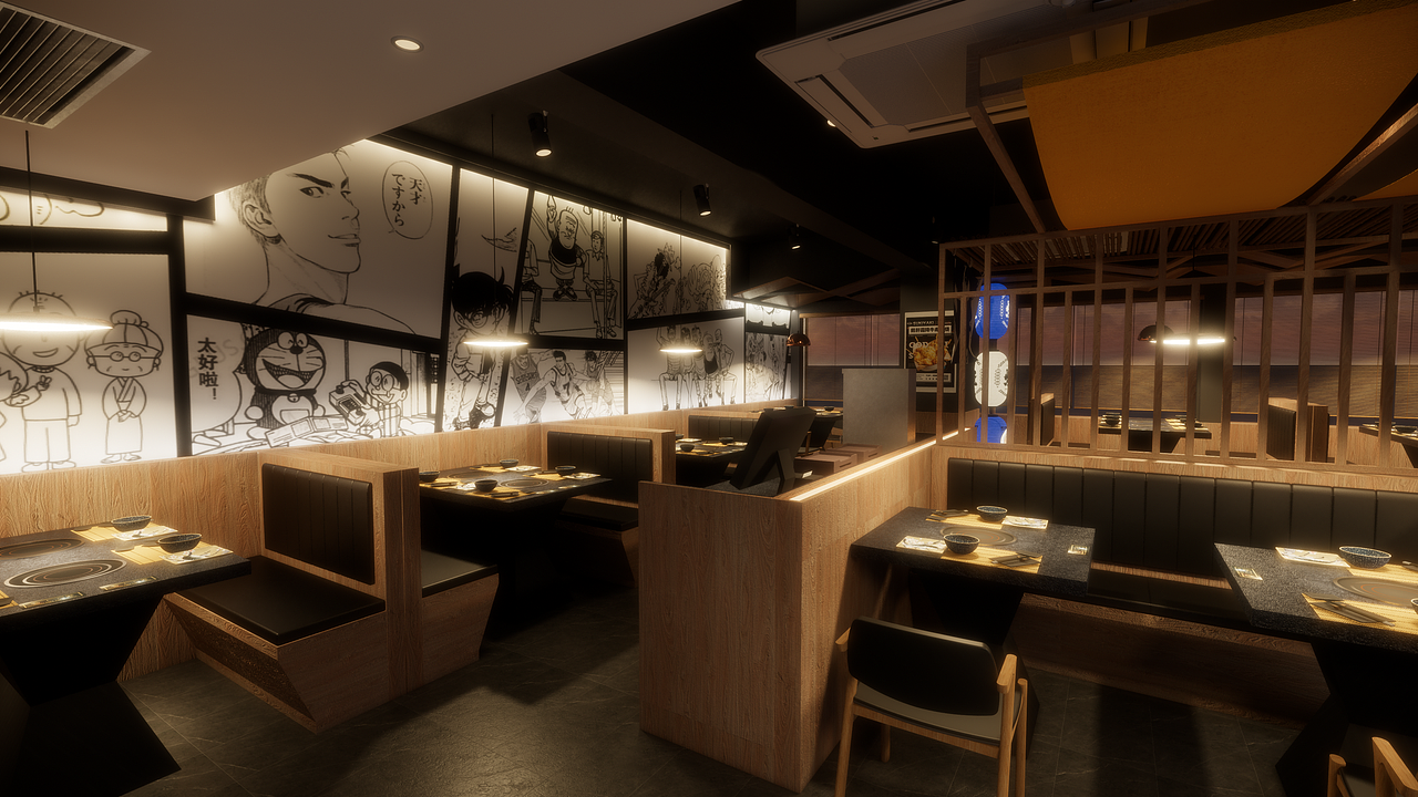 今崎烧-惠福路店（图ZMjkyOTMzMTU2） - 酒店餐饮设计 - 站酷设计师RamonDMaster原创素材 - 站酷ZCOOL