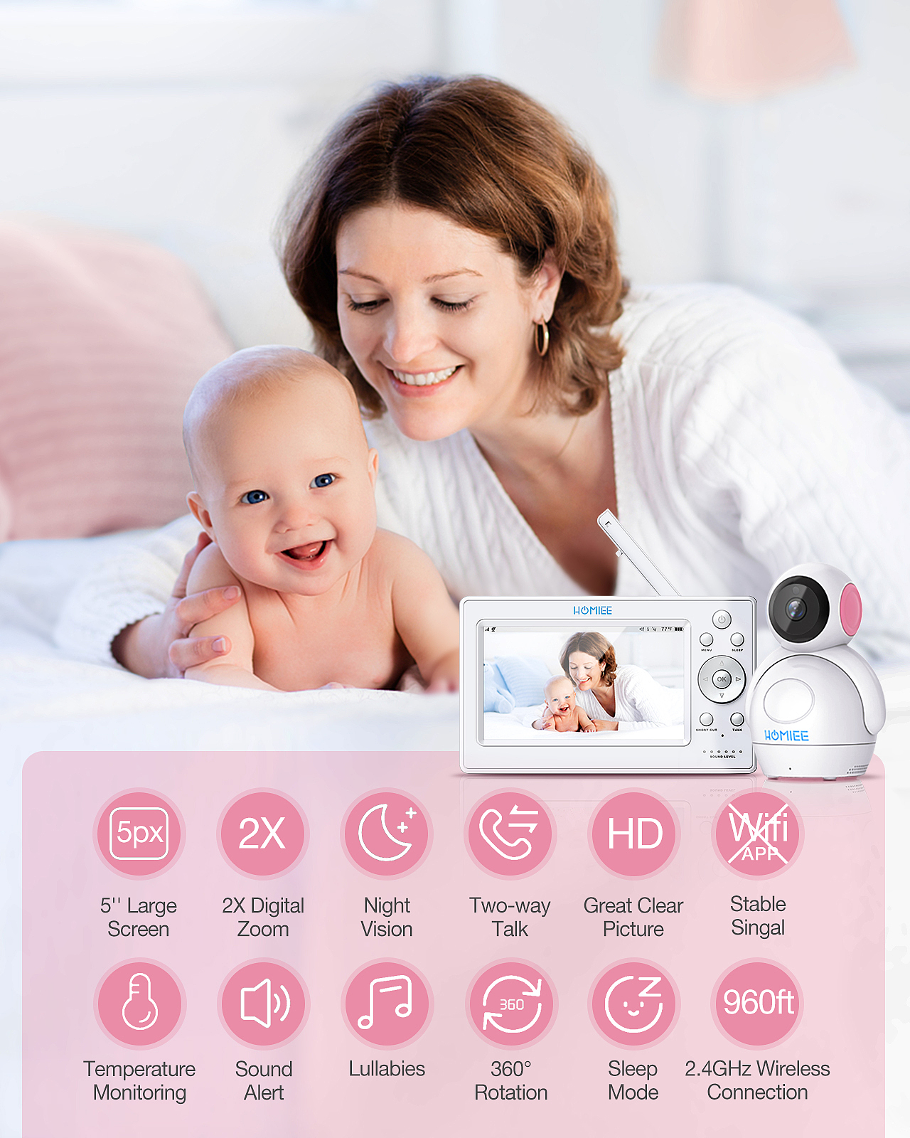 嬰兒監(jiān)視器主圖 粉色（圖ZMjgxODE4NzI0） - 其他平面 - 站酷設(shè)計(jì)師小小小何同學(xué)原創(chuàng)素材 - 站酷ZCOOL