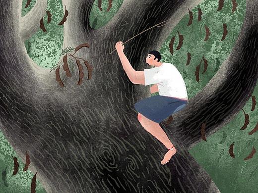 二月的工作（個人主頁-ZNDI5NTMyMzI=） - 商業(yè)插畫 - 站酷設計師阿蚌Boom原創(chuàng)素材 - 站酷ZCOOL