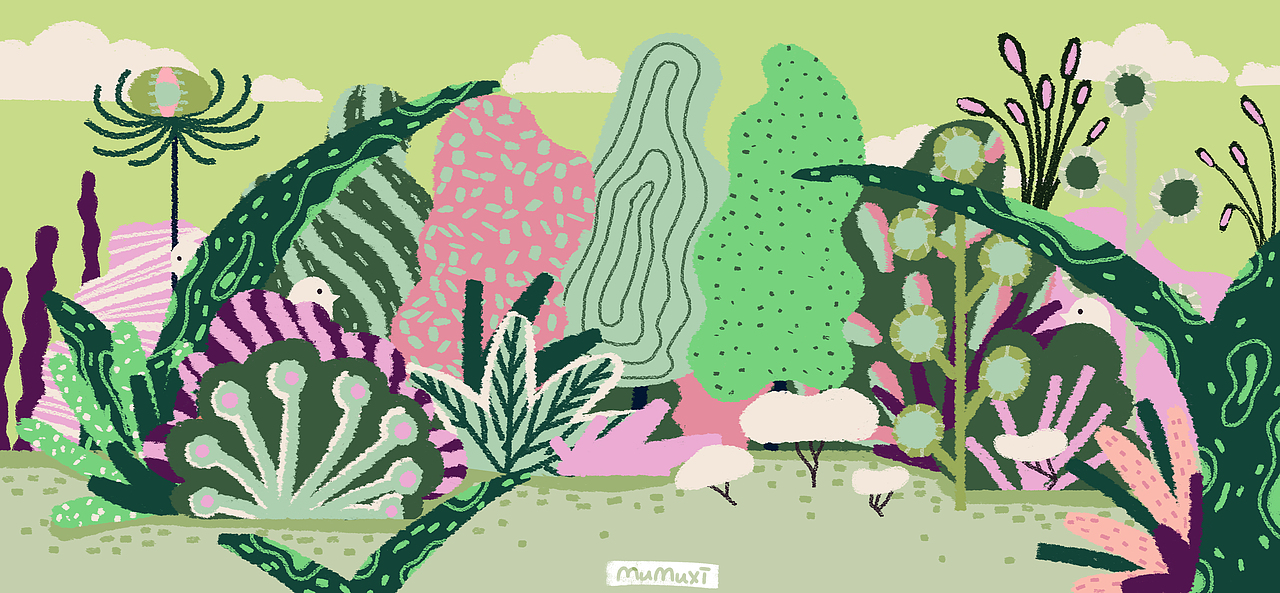 热带雨林（图ZMjYyMzIyMzQw） - 儿童插画 - 站酷设计师木木夕29原创素材 - 站酷ZCOOL