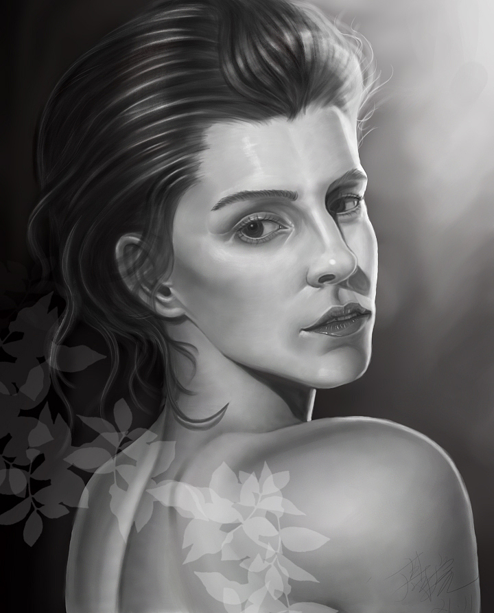 人像素描（图ZMjc3OTMwMjE2） - 艺术插画 - 站酷设计师CG票友原创素材 - 站酷ZCOOL