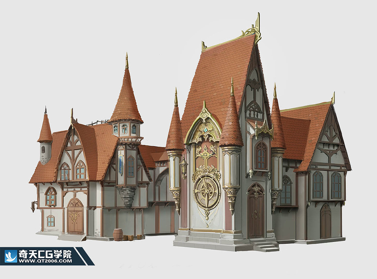 场景原画,建筑设计|插画|游戏原画|奇天cg学院_原创作品-站酷zcool