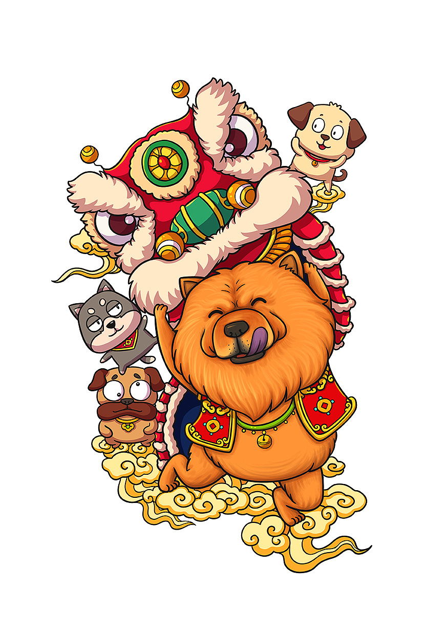 蛙小宝主题餐厅插画设计