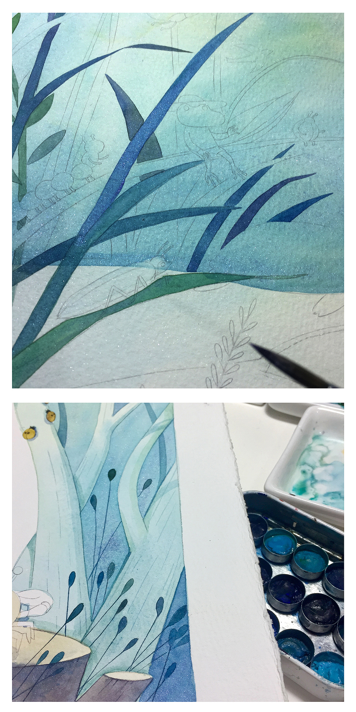 液态颜料的综合运用