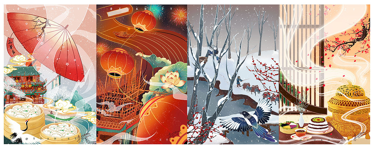 清明上河图30节日海报