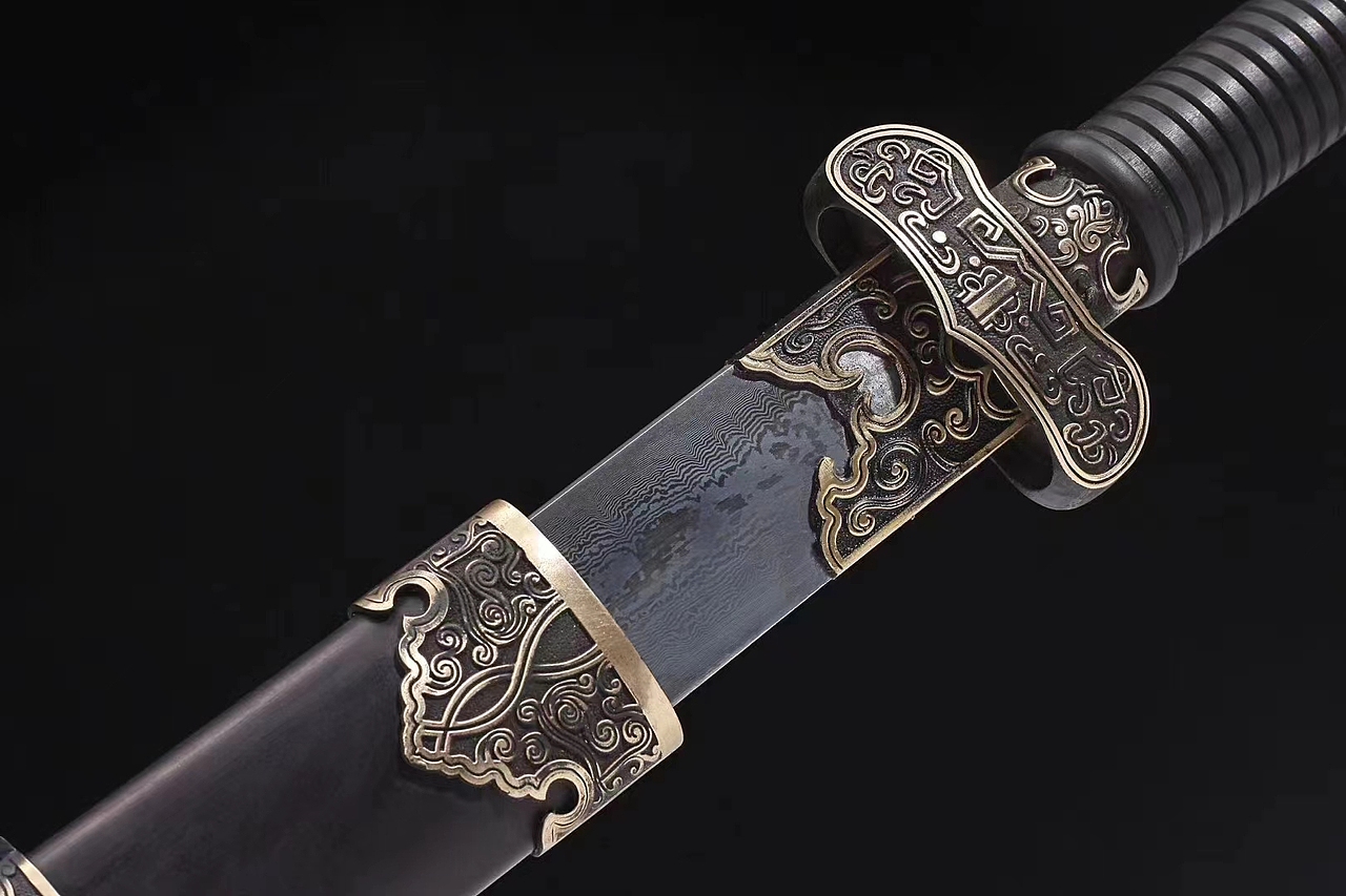 盗墓笔记铜装百炼钢黑金古刀