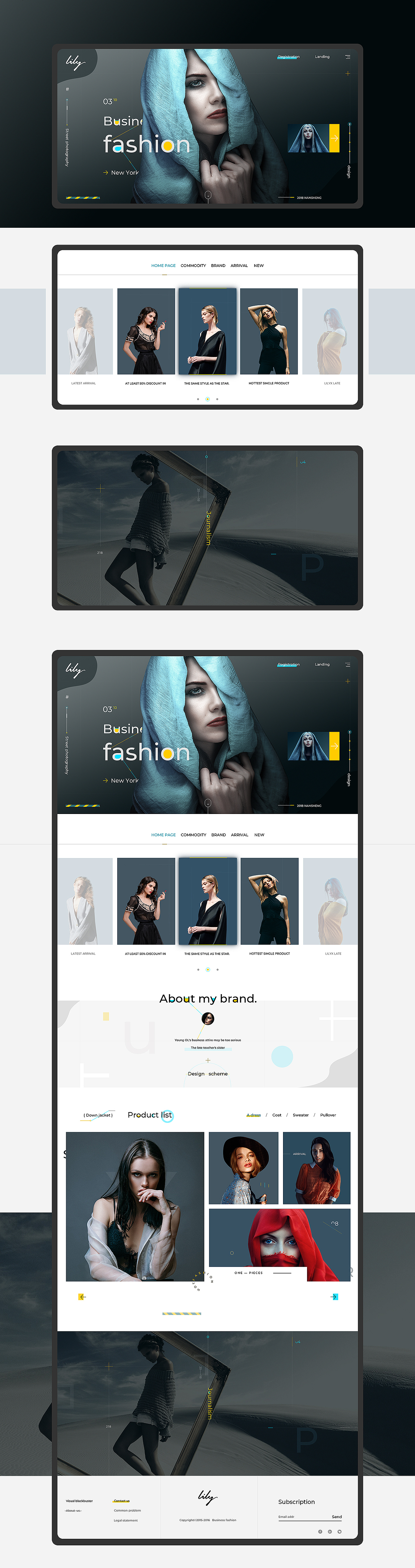 【网页】作品集一