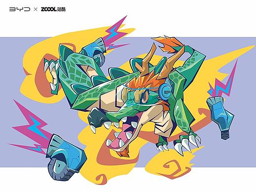 站酷 x 比亞迪 #王者之勢 龍騰虎躍#《云龍翻騰》（個人主頁-ZNTgxNDE1MDA=） - 圖案 - 站酷設(shè)計師無限不限原創(chuàng)素材 - 站酷ZCOOL