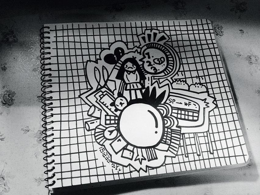 晒本子啦。（图ZNDY0MzMzNjg=） - 新锐潮流插画 - 站酷设计师Zayit_原创素材 - 站酷ZCOOL