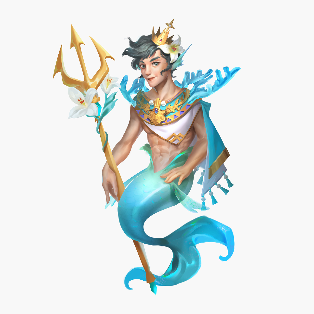 人鱼|插画|游戏原画|松子的理想国 - 原创作品 - 站酷 (zcool)