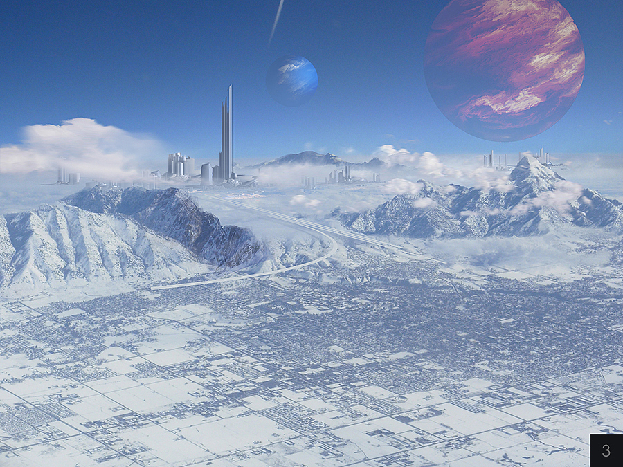 《冰冻城市》-mattepainting（图ZNzYxNDEyODQ=） - 创作习作 - 站酷设计师画画的淘米原创素材 - 站酷ZCOOL