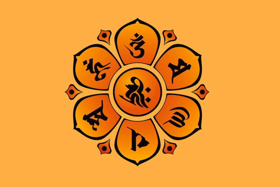 佛教符号 梵文图片
