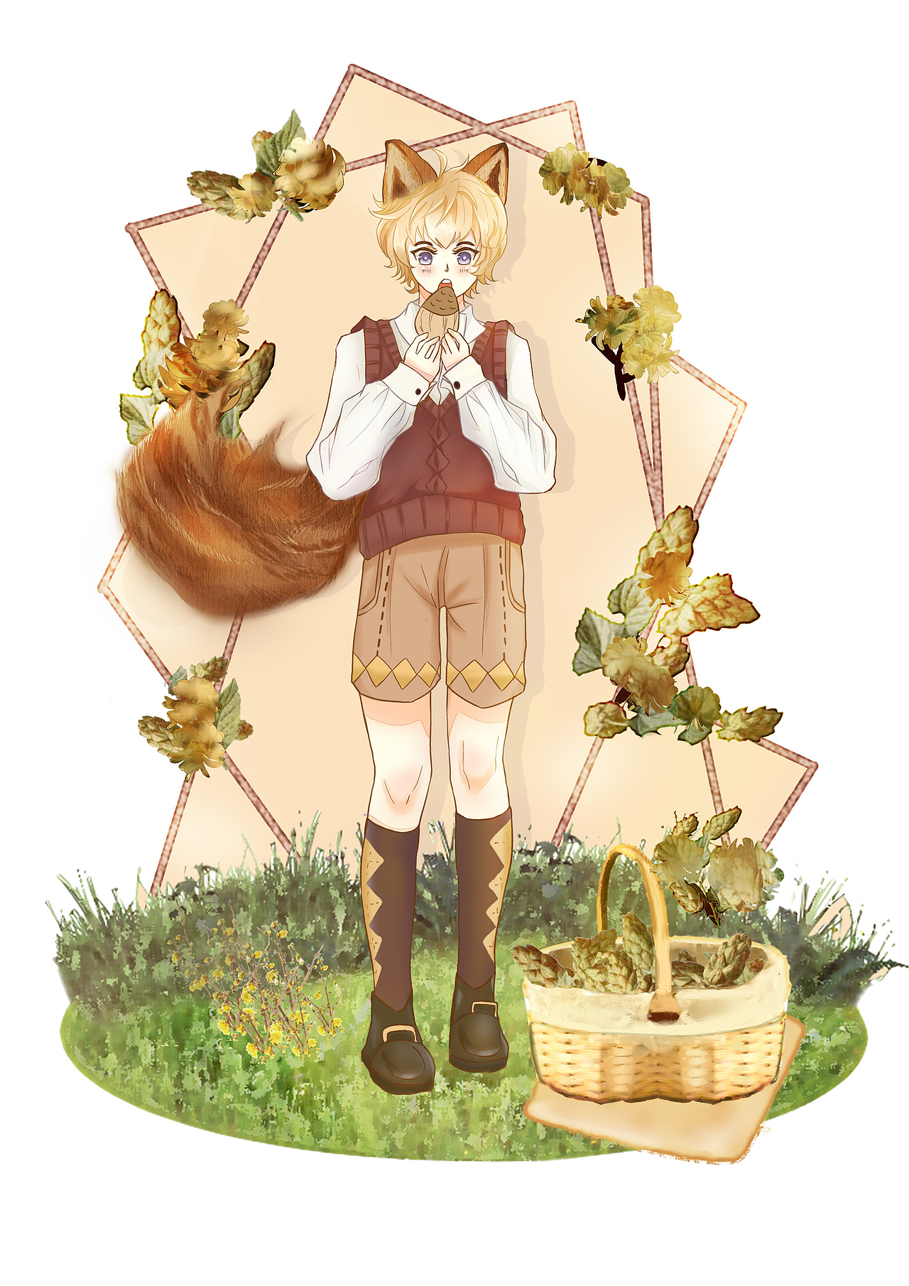 原创森系动物拟人人设