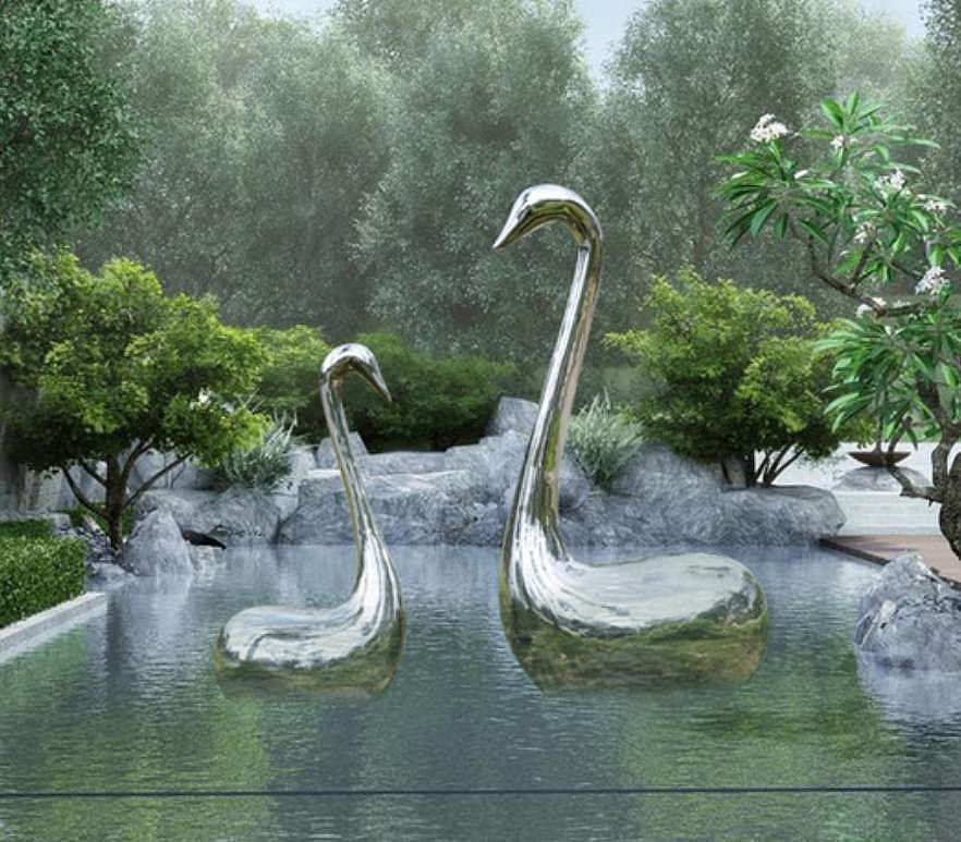 圆环雕塑 月亮雕塑 不锈钢厂家定制雕塑