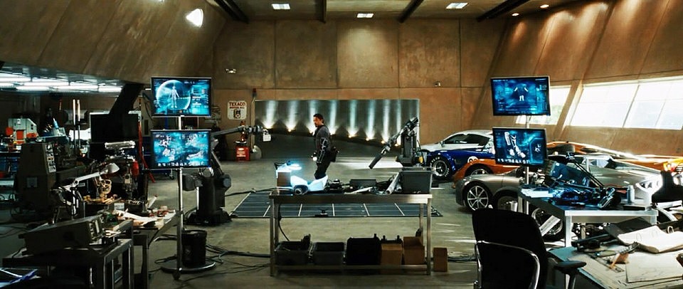 钢铁侠3车库场景动态显示器制作