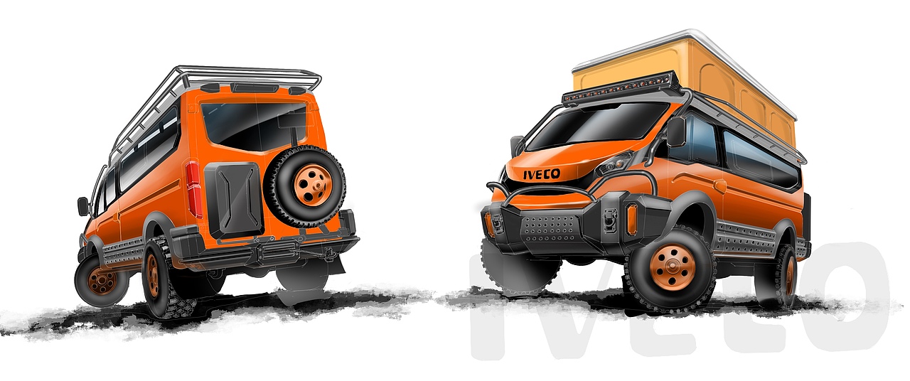 依维柯欧胜变身钢铁小面包（图ZMjQ4MjYyMDMy） - 交通工具 - 站酷设计师William7770原创素材 - 站酷ZCOOL