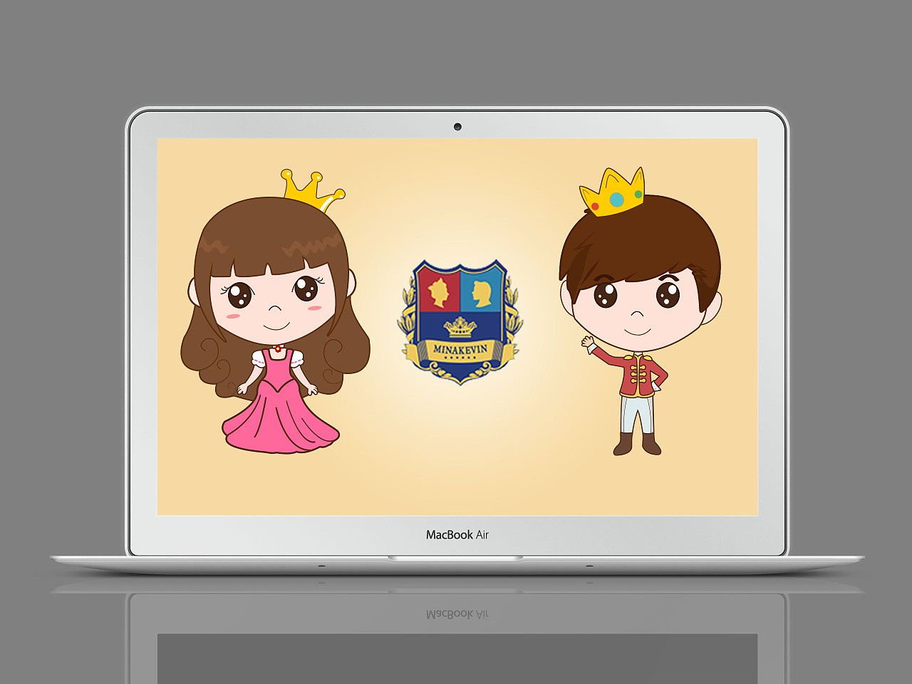 小王子小公主卡通形象设计稿