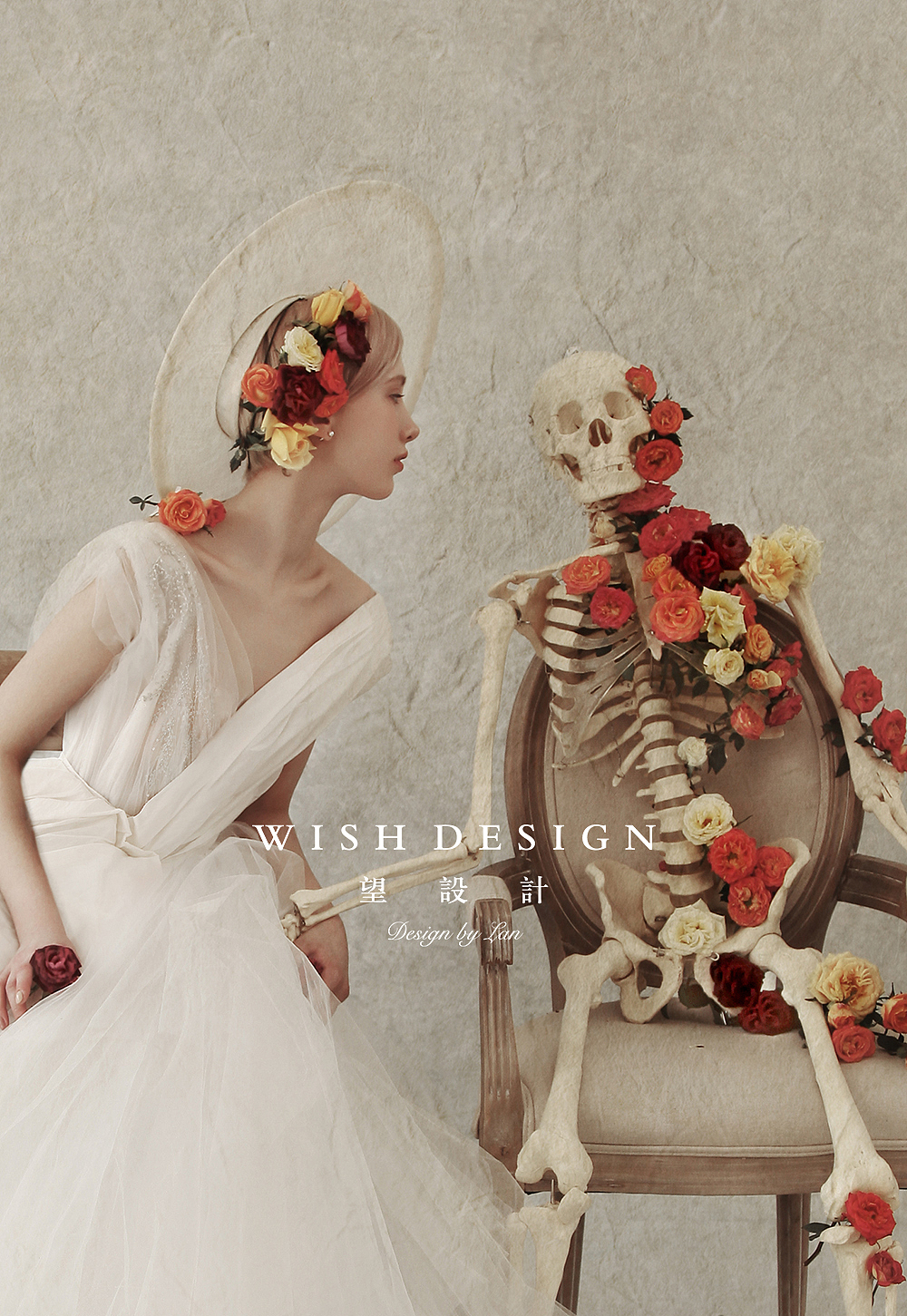 万圣节的婚纱照拍出来是这样的，难道是相机被附身了么