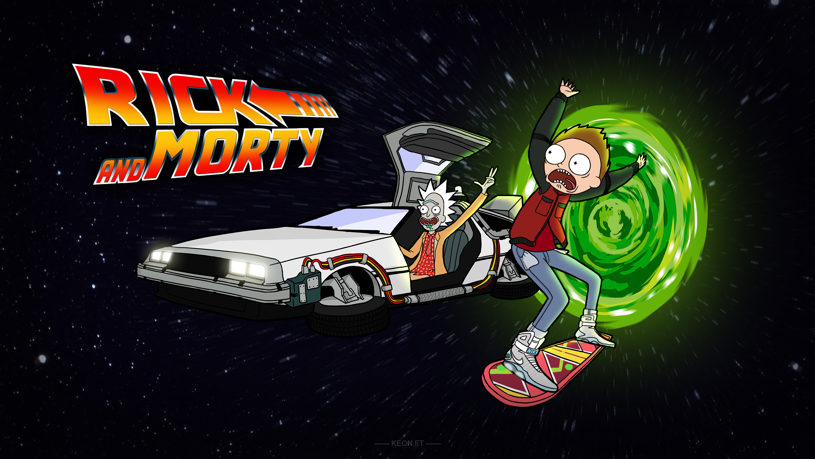 假如rick和morty回到未来.