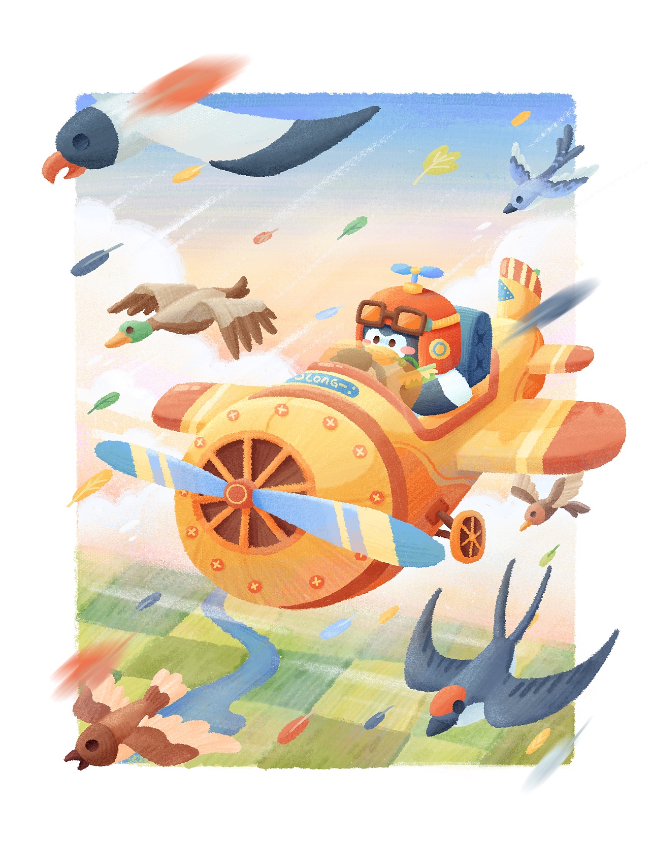 归家的旅途不孤单 | 儿童插画 | 场景插画