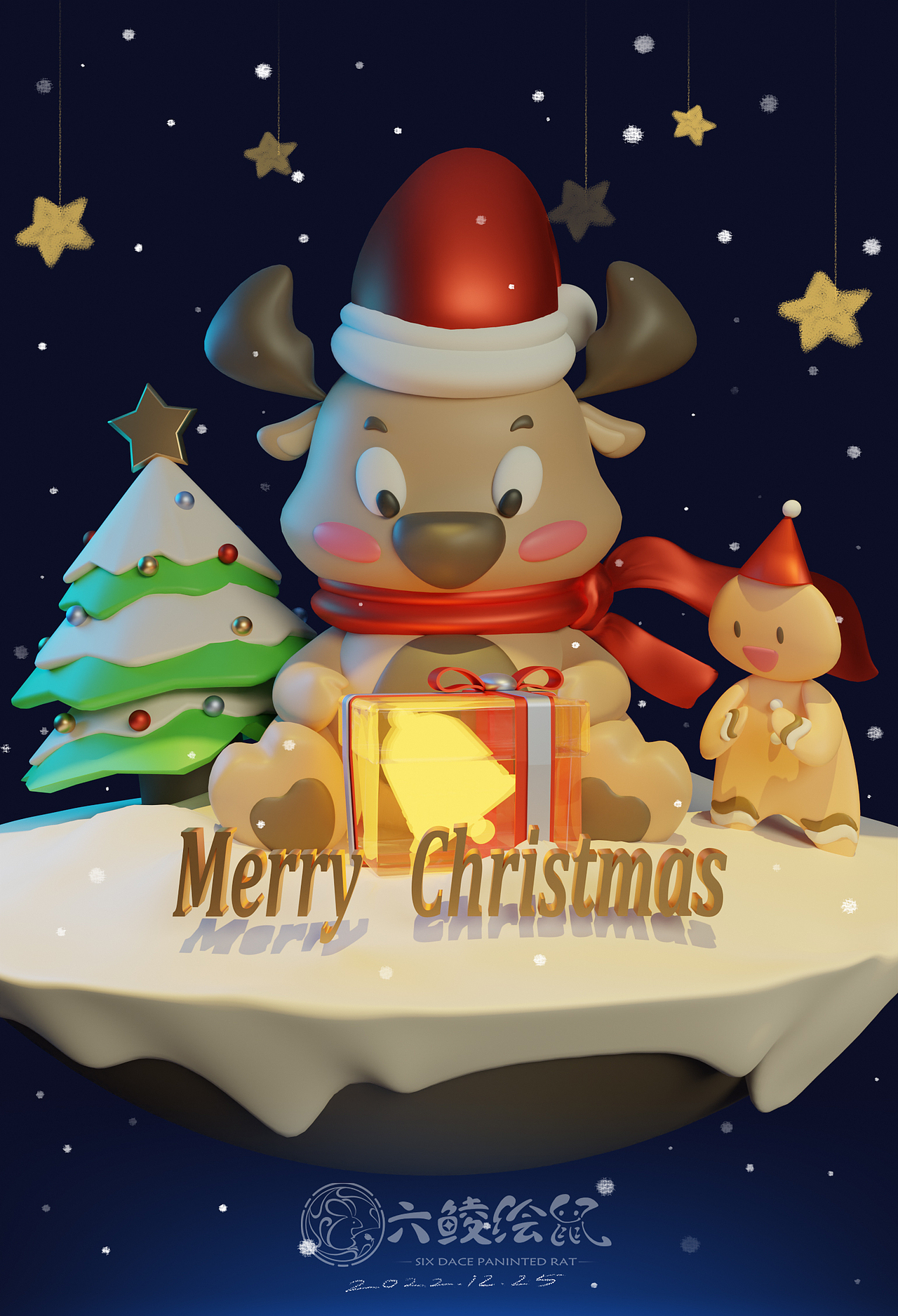 圣诞快乐！！（图ZMzI2MTY2NTIw） - 人物/生物 - 站酷设计师六煋绘晨ACGE原创素材 - 站酷ZCOOL